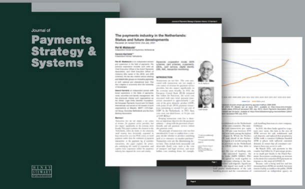 afbeelding van het artikel van Piet Mallekoote in het Journal of Payments Strategy and Systems
